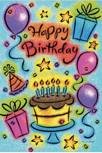 Happy Birthday Yard Flags (3 Options)