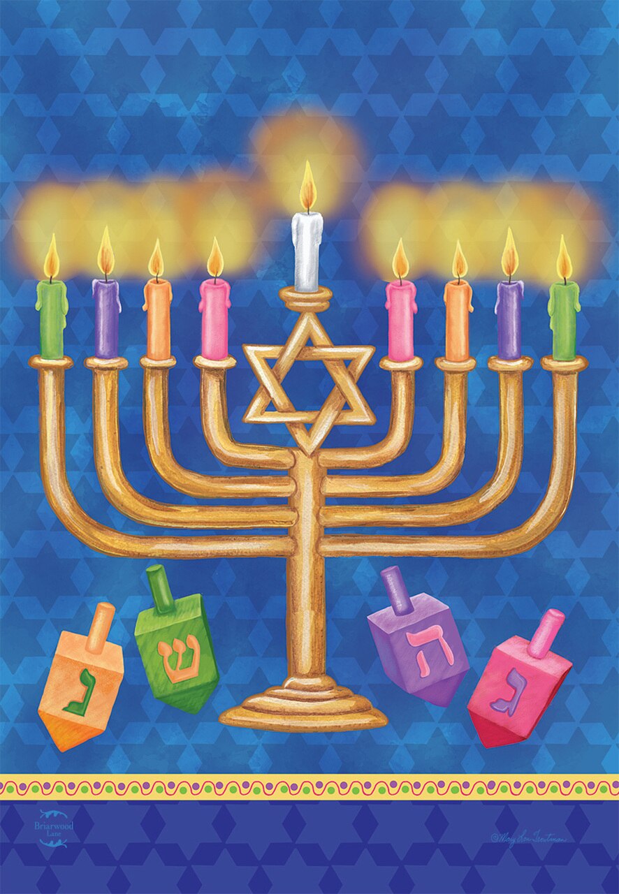 Hanukkah Yard Flag