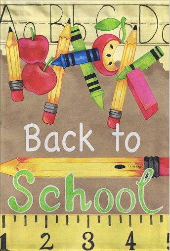 Back to School Yard Flag