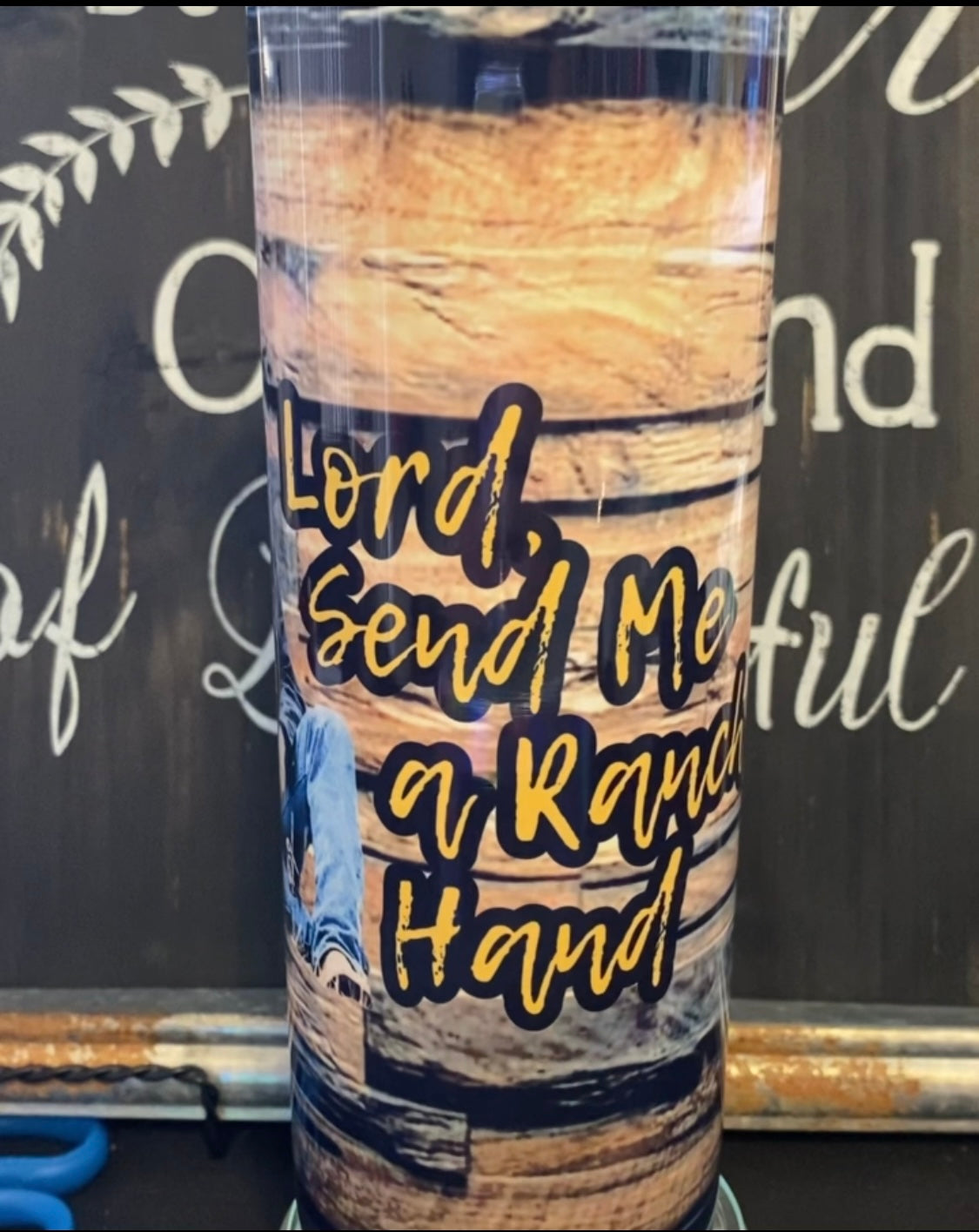 Lord, Send me a Ranch Hand_Yellowstone 20oz Skinny Straight Tumbler