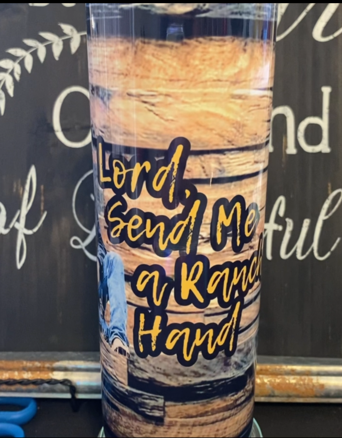 Lord, Send me a Ranch Hand_Yellowstone 20oz Skinny Straight Tumbler