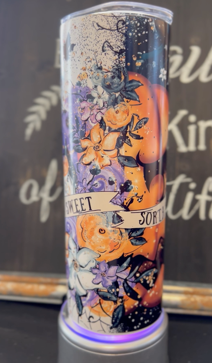 Sorta Sweet, Sorta Spooky 20oz Skinny Straight Tumbler