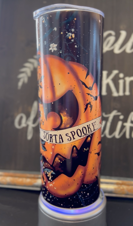 Sorta Sweet, Sorta Spooky 20oz Skinny Straight Tumbler
