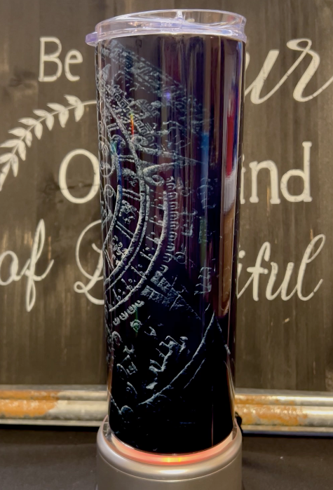Aztec Print 20oz Skinny Straight Tumbler