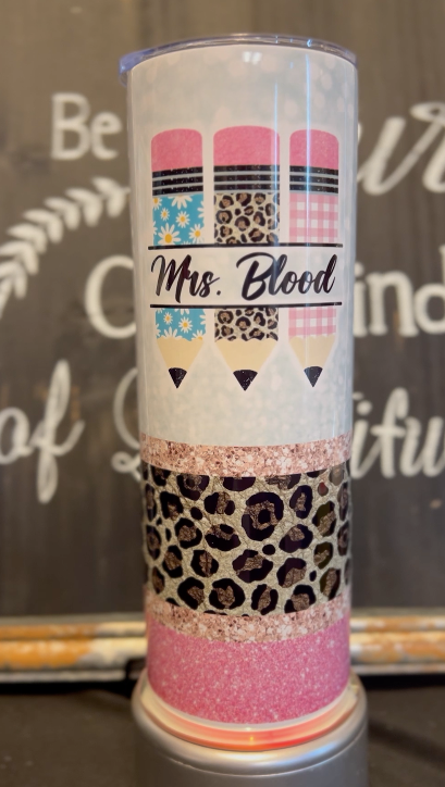 #Teacherlife tumbler 20oz Skinny Straight Tumbler