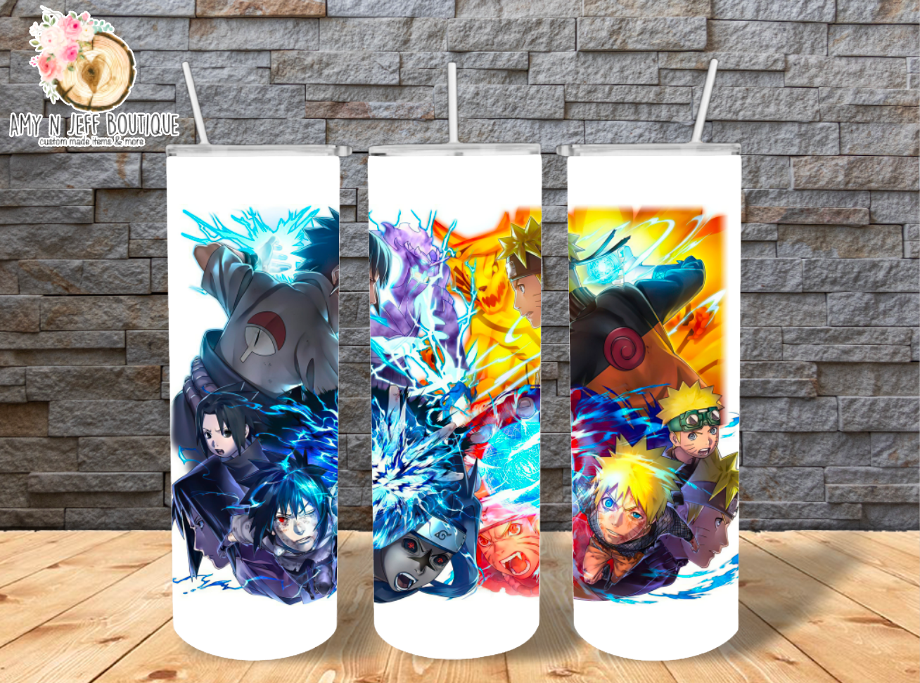 Naruto 20oz Skinny Straight Tumbler