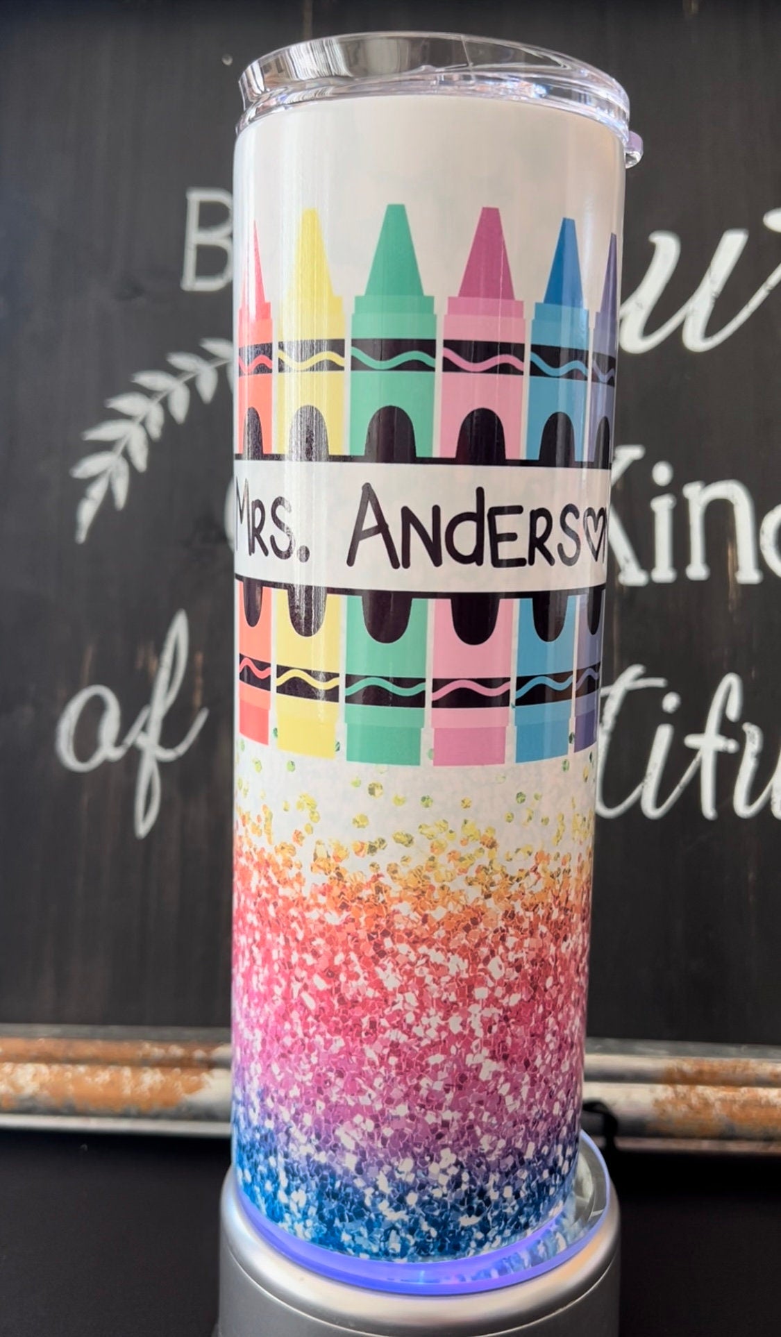 It Takes a Big Heart to Teach Little Minds 20oz Skinny Straight Tumbler
