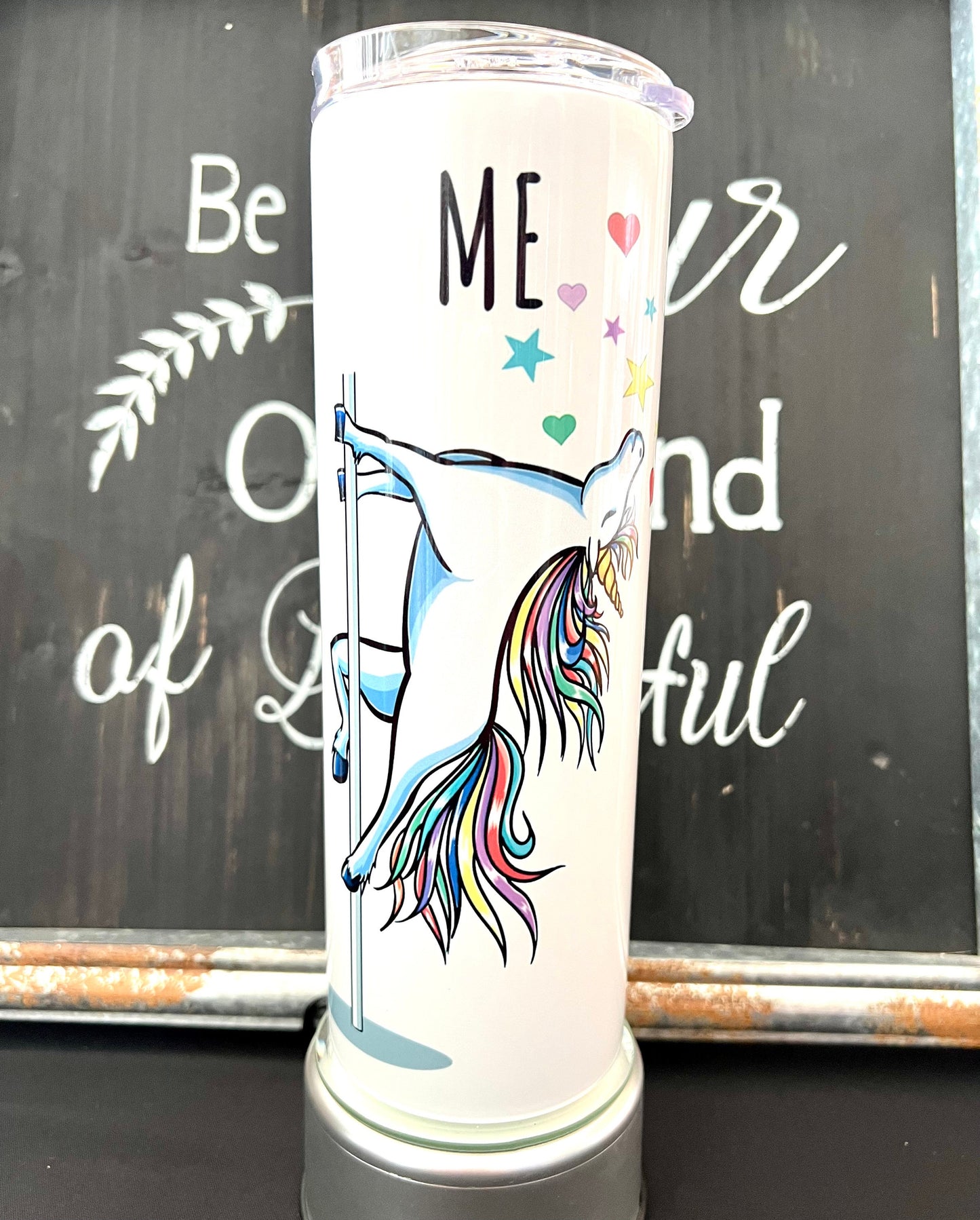 Other 30 year olds vs unicorn stripper me 20oz Skinny Straight Tumbler