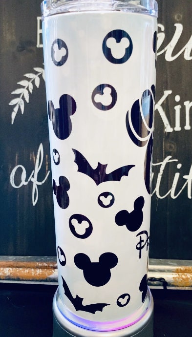 Custom Mickey Starbucks Halloween 20oz Skinny Straight Tumbler