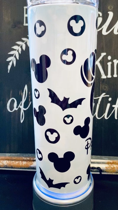 Custom Mickey Starbucks Halloween 20oz Skinny Straight Tumbler
