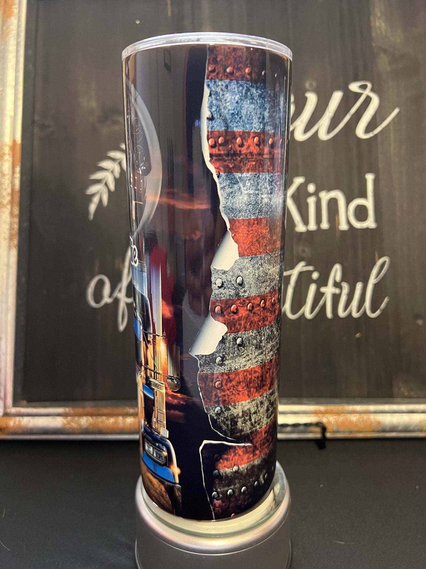 Custom Trucker 20oz Skinny Straight Tumbler