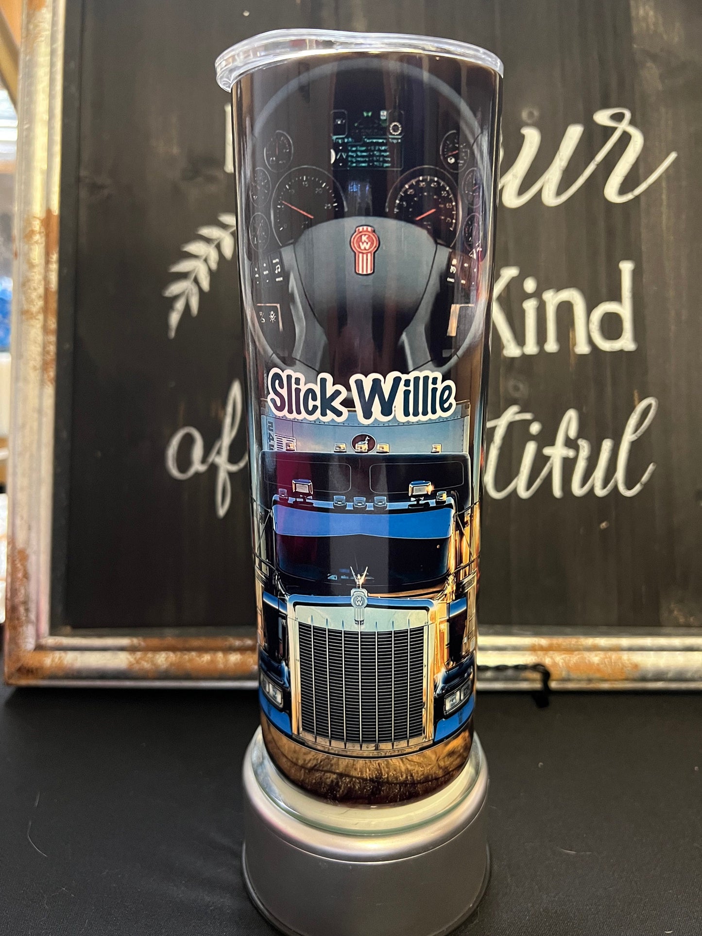 Custom Trucker 20oz Skinny Straight Tumbler