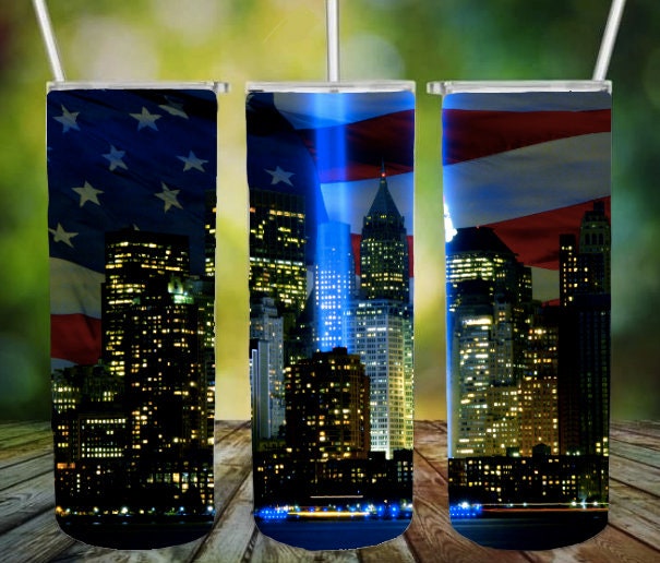 Twin Towers 20oz Skinny Straight Tumbler