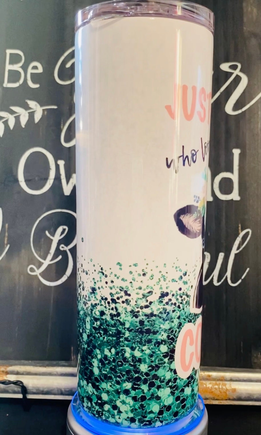 Just a Girl Who Loves Cows 20oz Skinny Straight Tumbler