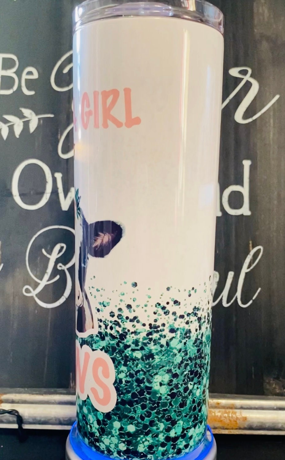 Just a Girl Who Loves Cows 20oz Skinny Straight Tumbler