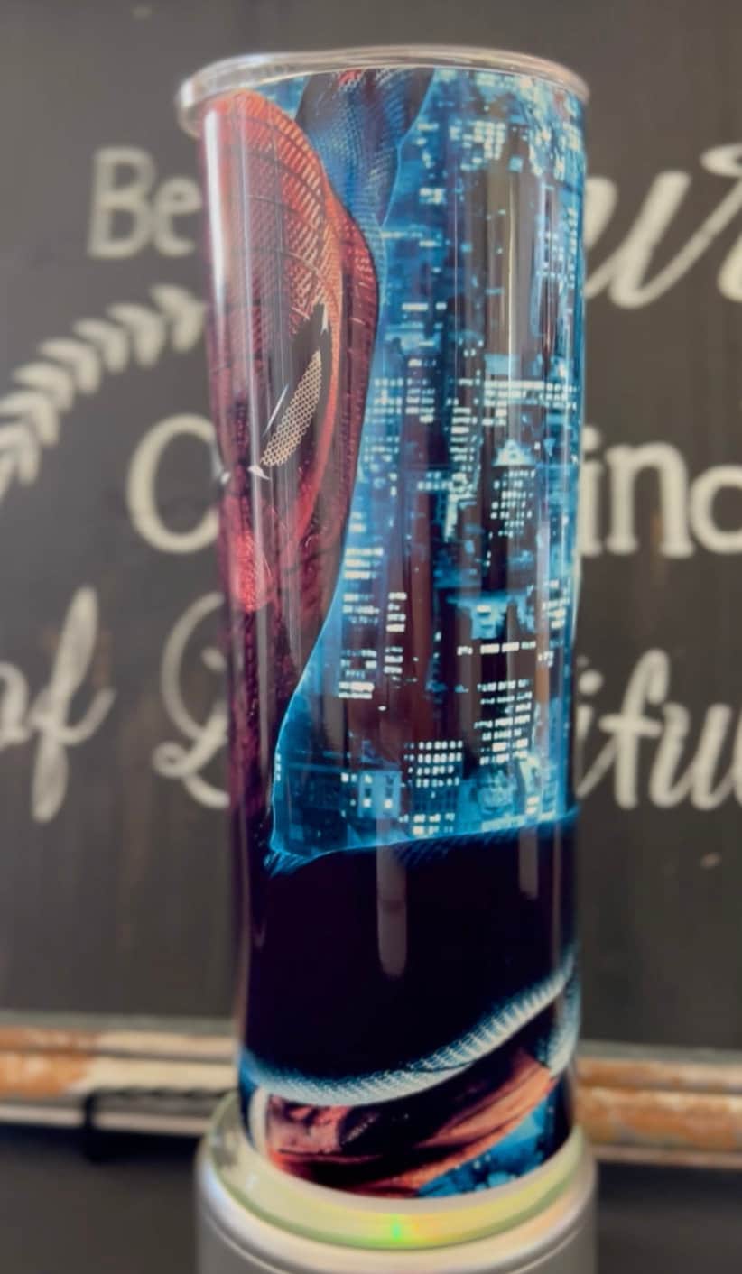 Spiderman 20oz Skinny Straight Tumbler