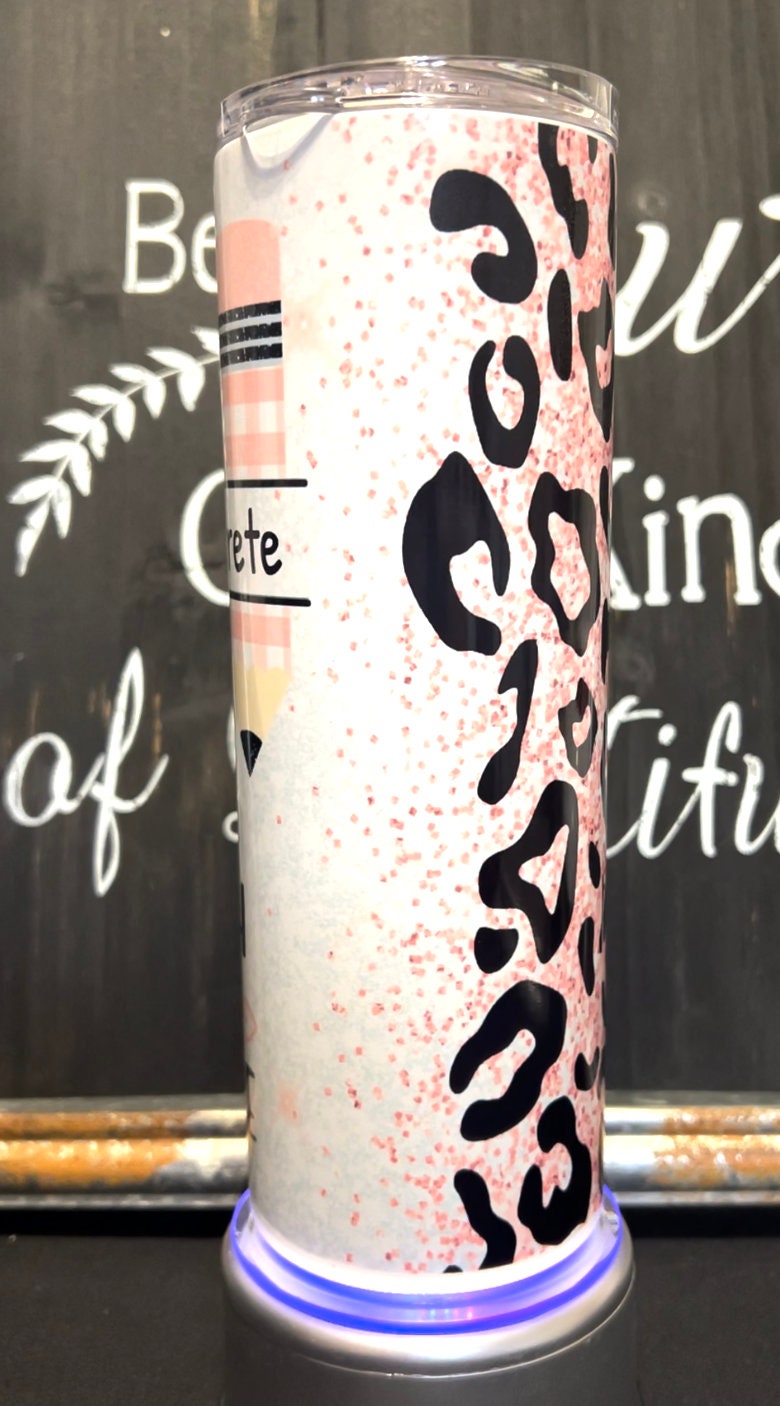 Teach, Love, Inspire 20oz Skinny Straight Tumbler