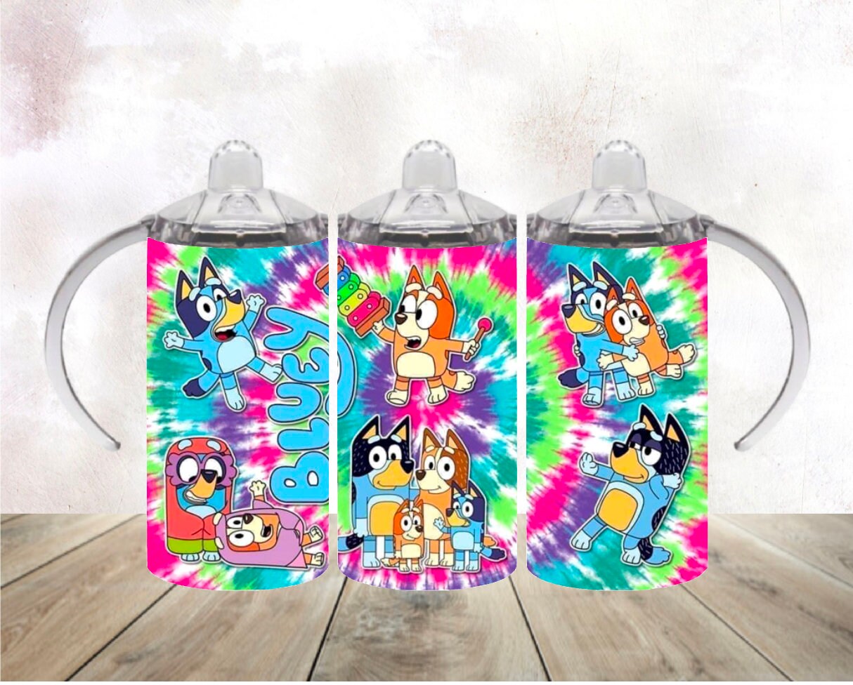 Tie- Dye Bluey 12oz Straight Sippy Cup