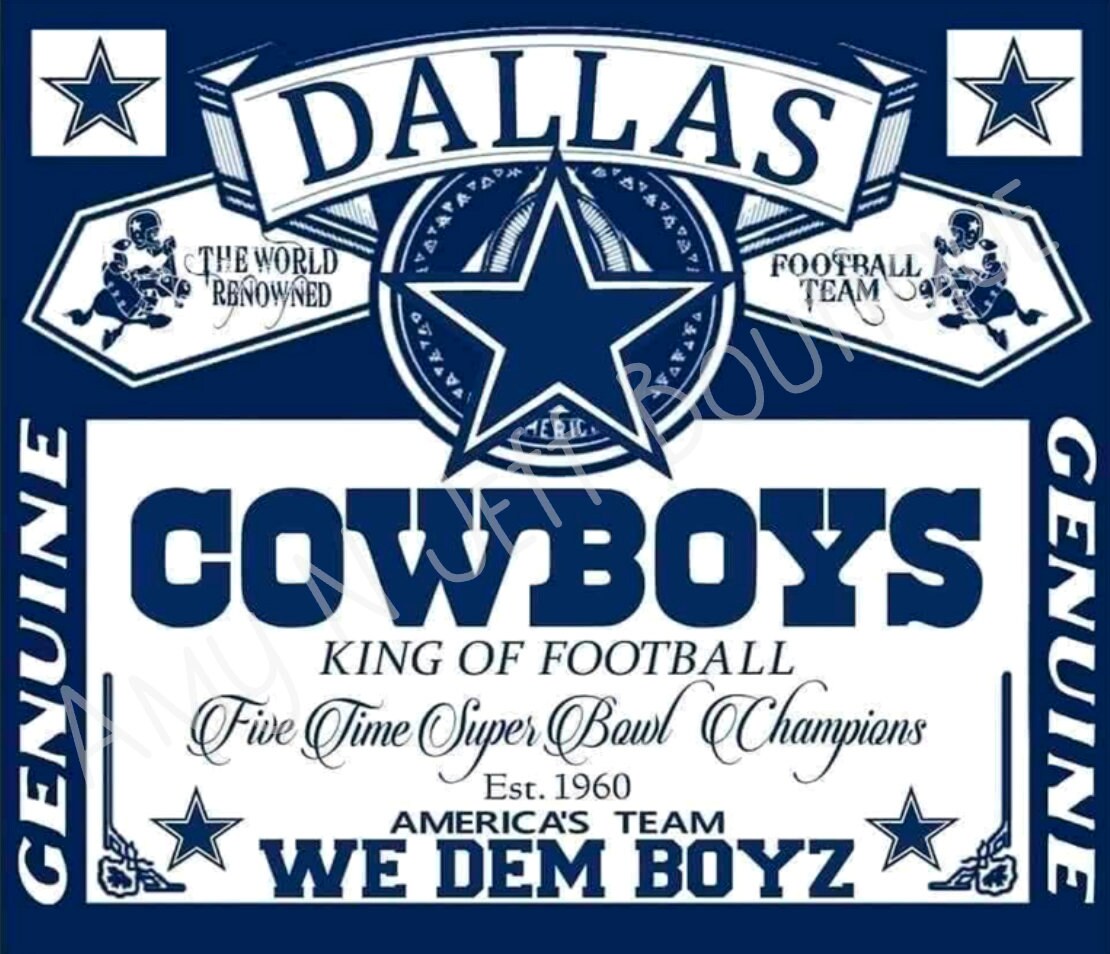Dallas Cowboys Budweiser 20oz Skinny Straight Tumbler