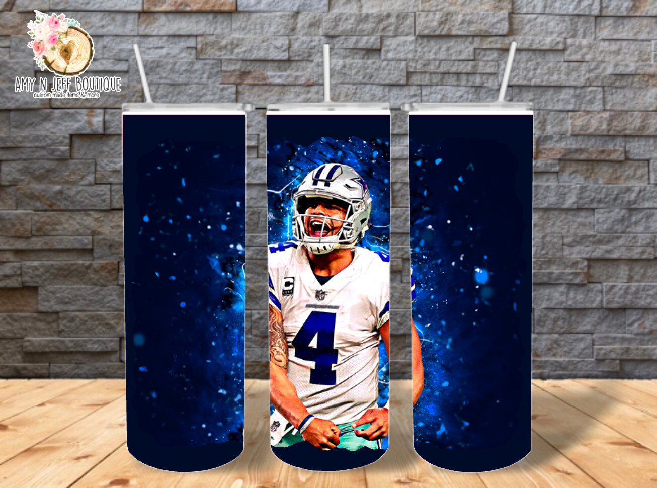Dak Prescott 20oz Skinny Straight Tumbler