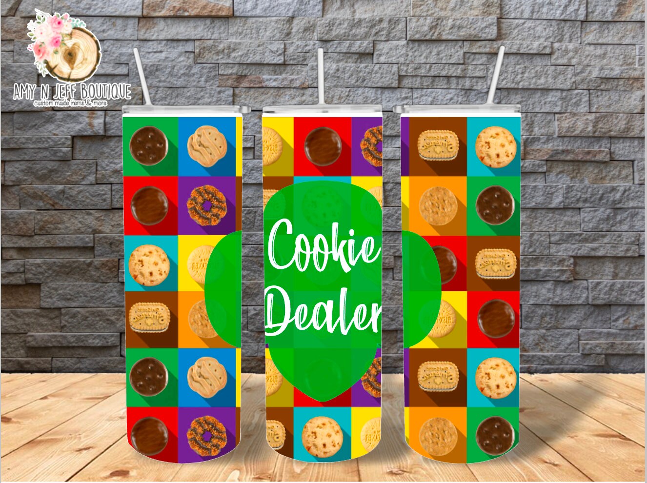 Cookie Dealer 20oz Skinny Straight Tumbler