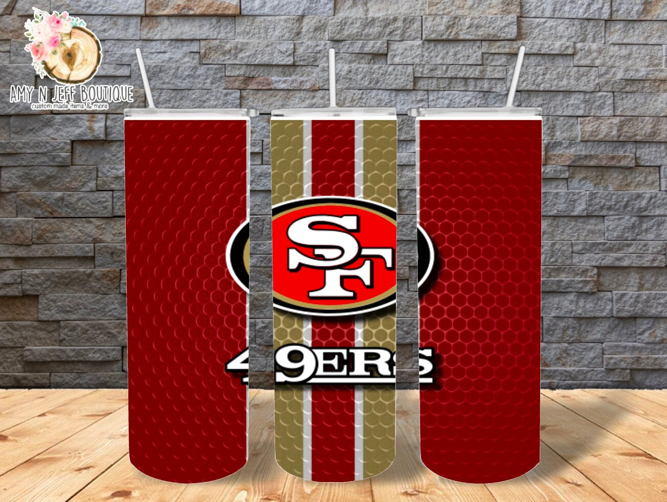 San Francisco 49er 20oz Skinny Straight Tumbler