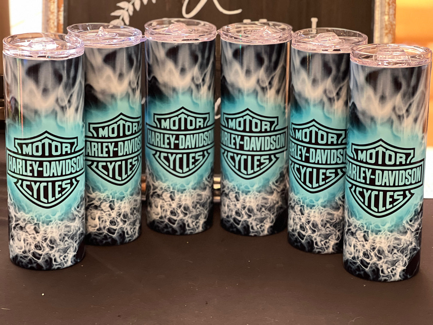 10 Business logo 20oz Skinny Straight Tumblers