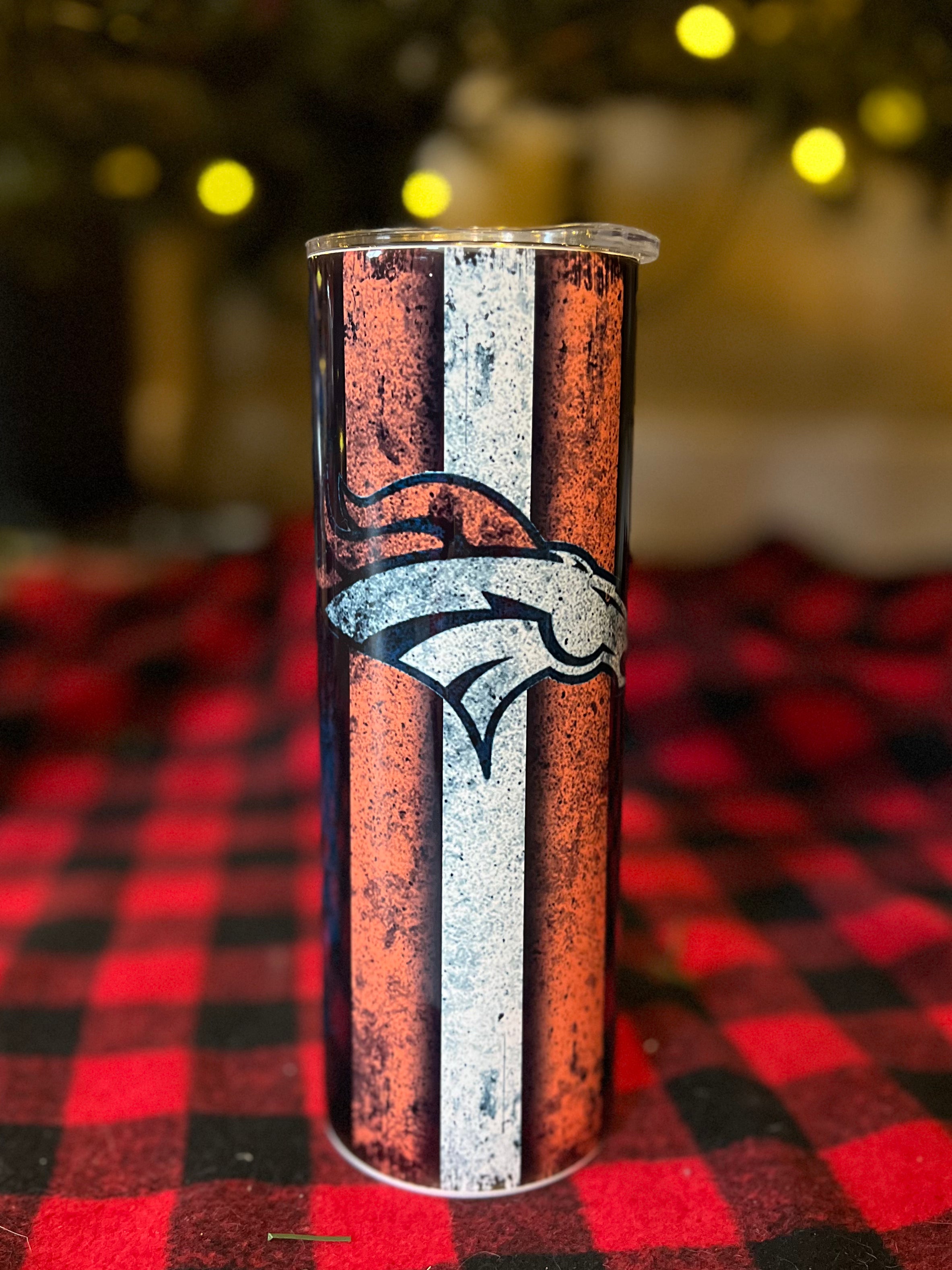 Denver Broncos 20oz. Stainless Steel Mascot Tumbler