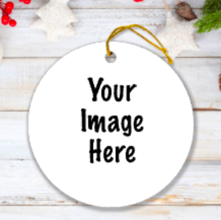 Personalize Circle Ornament