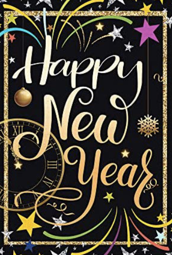 Happy New Years Yard Flags (4 Options)