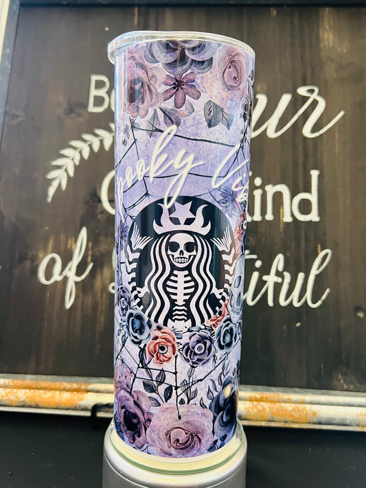 Spooky Vibes Tumbler 20oz Skinny Straight Tumbler