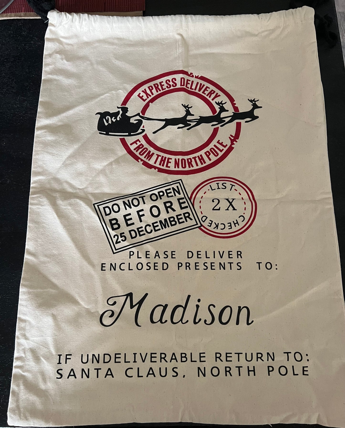 Custom Santa Sacks