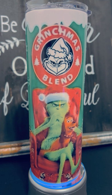 Grinch Starbucks 20oz Skinny Straight Tumbler