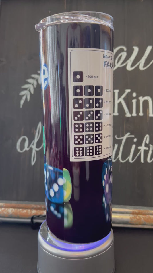 Farkle 20oz Skinny Straight Tumbler