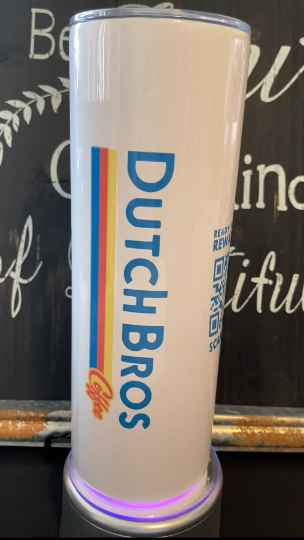 Dutch Bros 20oz Skinny Straight Tumbler