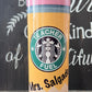 Teacher Fuel Starbucks Pencil 20oz Skinny Straight Tumbler