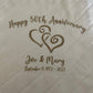 50th Wedding Anniversary Blanket
