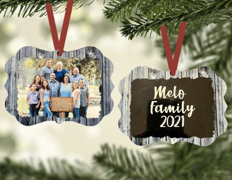Personalize Family Photo Ornament