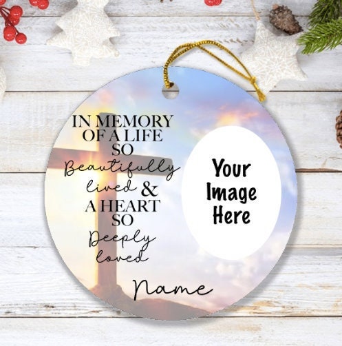 In Memory of Circle Ornament