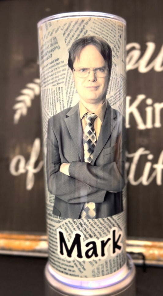 The Office's Dwight Schrute 20oz Skinny Straight Tumbler