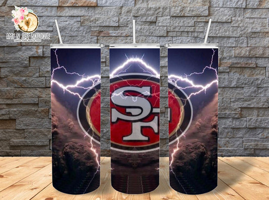 49er Lightning 20oz Skinny Straight Tumbler